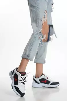 Женская спортивная обувь для ходьбы на шнуровке 055 Woggo, оптический белый