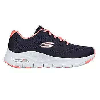 Женская спортивная обувь для ходьбы Skechers 149057_NVCL Темно-синие шнурки