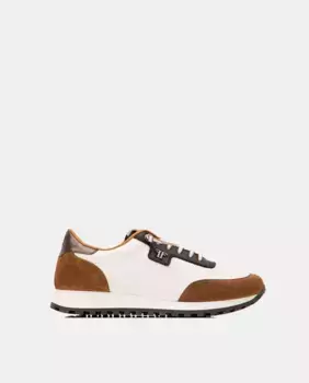 Женская спортивная обувь из белой тисненой кожи Farrutx, коричневый