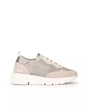 Женская спортивная обувь из сетки и кожи на резинках Weekend by Pedro Miralles, белый