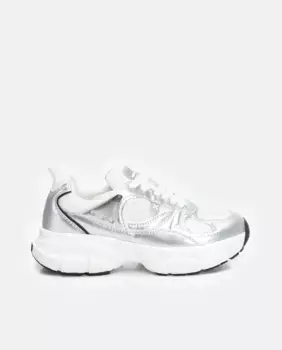 Женская спортивная обувь на шнурках и толстой подошве Xti, серебряный