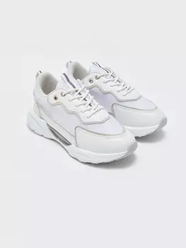 Женская спортивная обувь на шнуровке Flet, белый