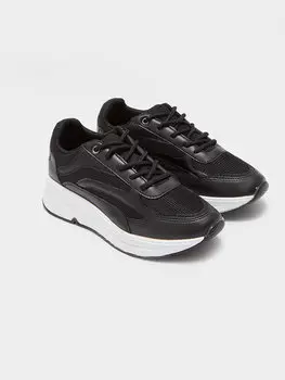 Женская спортивная обувь на шнуровке Flet, черный