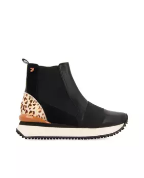 Женская спортивная обувь с анималистичным принтом и переработанными материалами Gioseppo, черный