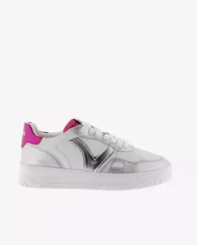 Женская спортивная обувь с деталями контрастного цвета металлик Victoria, серебрянный