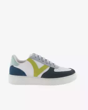 Женская спортивная обувь с вставками из разноцветной замши Victoria, цвет Nude