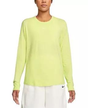 Женская спортивная одежда Premium Essentials Футболка с длинными рукавами Nike, желтый