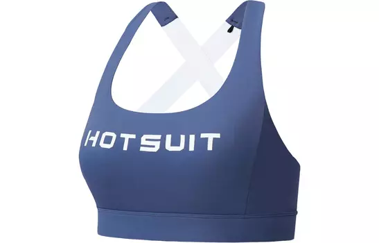 Женская спортивная рубашка без рукавов HOTSUIT, Marine Blue/Silver White