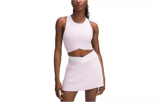 Женская спортивная рубашка без рукавов Lululemon, Green/RPTD/FZAP/WHT