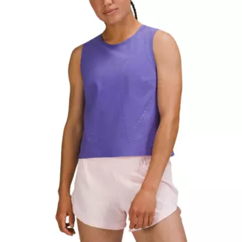 Женская спортивная рубашка без рукавов Lululemon, зеленый