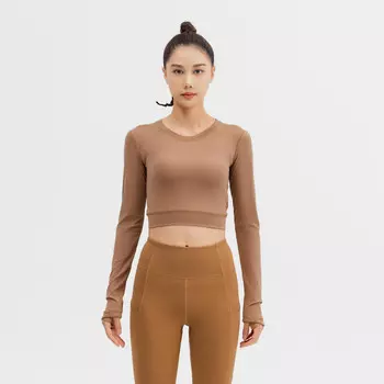 Женская спортивная толстовка Domyos, цвет karamellbraun