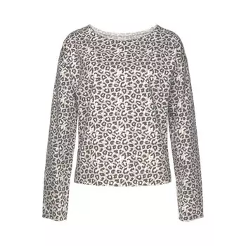 Женская спортивная толстовка Lascana, цвет beige/schwarz