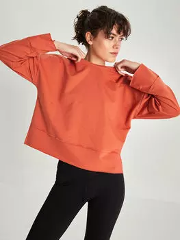 Женская спортивная толстовка с круглым вырезом и длинным рукавом LCW Active
