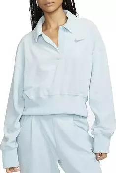 Женская спортивная велюровая футболка-поло Nike