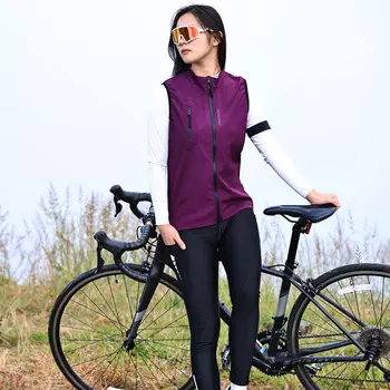 Женский спортивный жилет Mountainpeak весенне-летний с воротником-стойкой XS-XL, фиолетовый