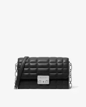 Женская стеганая кожаная сумка через плечо Tribeca Michael Michael Kors, черный