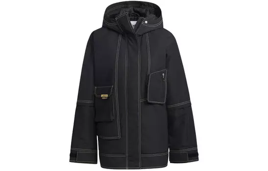 Женская стеганая куртка Adidas Originals, цвет Black