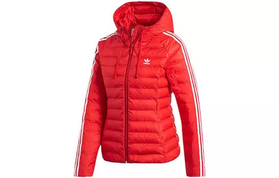 Женская стеганая куртка Adidas Originals, цвет Red