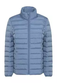 Женская стеганая куртка на молнии с капюшоном Galeria, цвет Blue Melange