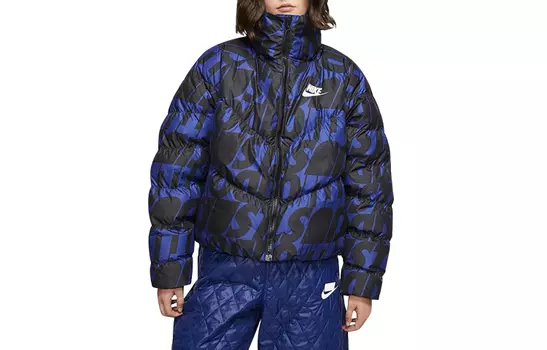 Женская стеганая куртка Nike, цвет Blue