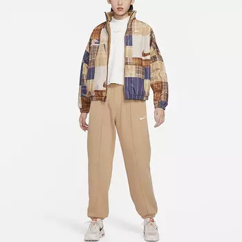 Женская стеганая куртка Nike, цвет Brown Driftwood