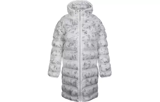 Женская стеганая куртка Nike, цвет Summit White/Black