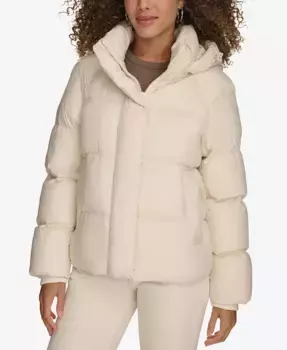 Женская стеганая куртка с капюшоном Puffer Levi's, белый