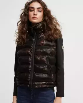 Женская стеганая куртка с животным принтом Lola Casademunt, черный