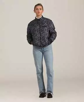 Женская стеганая куртка SoHo oversize Members Only, цвет black camo