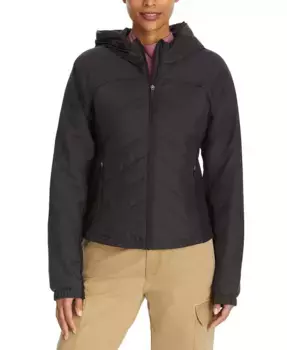 Женская стеганая пуховая куртка с узором "шеврон" BASS OUTDOOR, черный