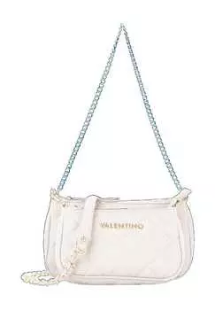 Женская стеганая сумка через плечо на молнии Valentino by Mario Valentino, экрю