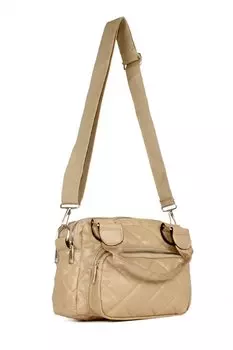 Женская стеганая сумка через плечо с тремя отделениями (10457) Luwwe Bags, норка