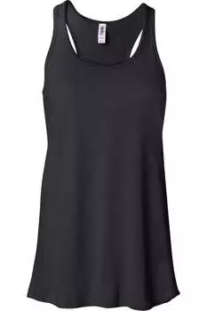 Женская струящаяся майка-борцовка BELLA + CANVAS, черный