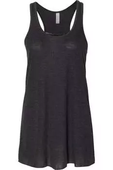 Женская струящаяся майка-борцовка BELLA + CANVAS, цвет black heather