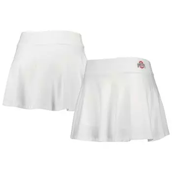 Женская струящаяся юбка ZooZatz White Ohio State Buckeyes