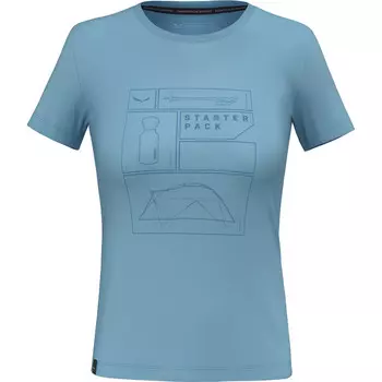 Женская сухая футболка Eagle Pack Salewa, синий