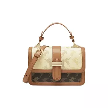 Женская сумка 15 Mins, Теплый рис и абрикос создают кофейный цвет.