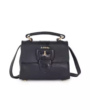 Женская сумка Addison с ручкой сверху под крокодила LODIS, черный