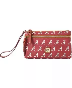 Женская сумка Alabama Crimson Tide Signature с двойной молнией Dooney & Bourke, красный