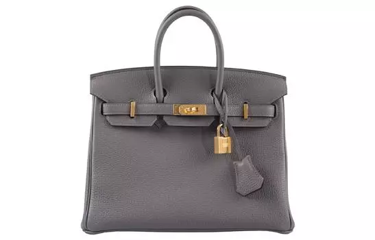 Женская сумка Birkin Togo из телячьей кожи Birkin, цвет Grismeyer Rain Cloud Gray, объем 0 л HERMES