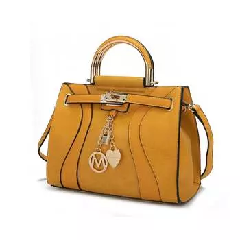 Женская сумка Cassia Medium Satchel от Mia K MKF Collection By Mia K., цвет mustard