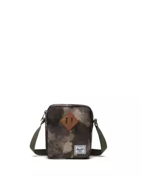 Женская сумка через плечо экологического камуфляжа объемом 2,6 л на молнии и внутреннем кармане Herschel, зеленый