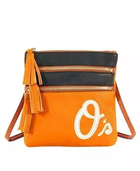 Женская сумка через плечо Baltimore Orioles Infield с тройной молнией Dooney & Bourke, оранжевый