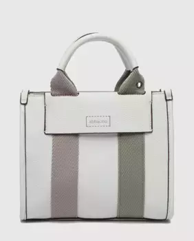 Женская сумка через плечо белого цвета Abbacino