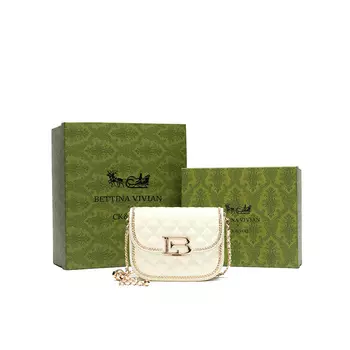 Женская сумка через плечо Bettina Vivian, От белого