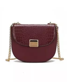 Женская сумка через плечо Brooklyn с тиснением под крокодила от Mia K Mkf Collection, фиолетовый