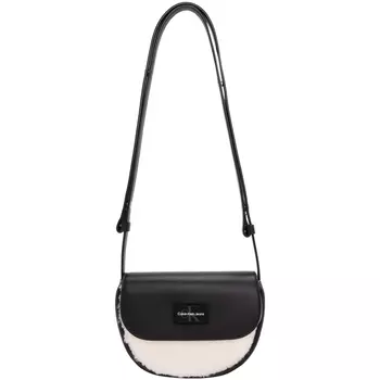 Женская сумка через плечо Calvin Klein, Cow's milky white/space black