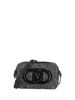 Женская сумка через плечо черно-белая Liu Jo