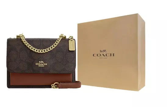 Женская сумка через плечо COACH Klare, Подарочная коробка (базовый набор + подарочная коробка с черным счетчиком)