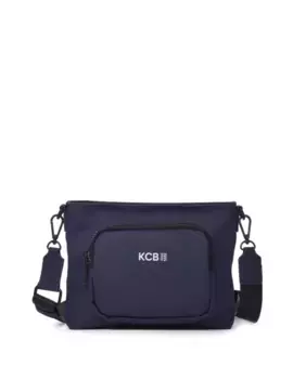 Женская сумка через плечо Cube среднего синего цвета Kcb, темно-синий